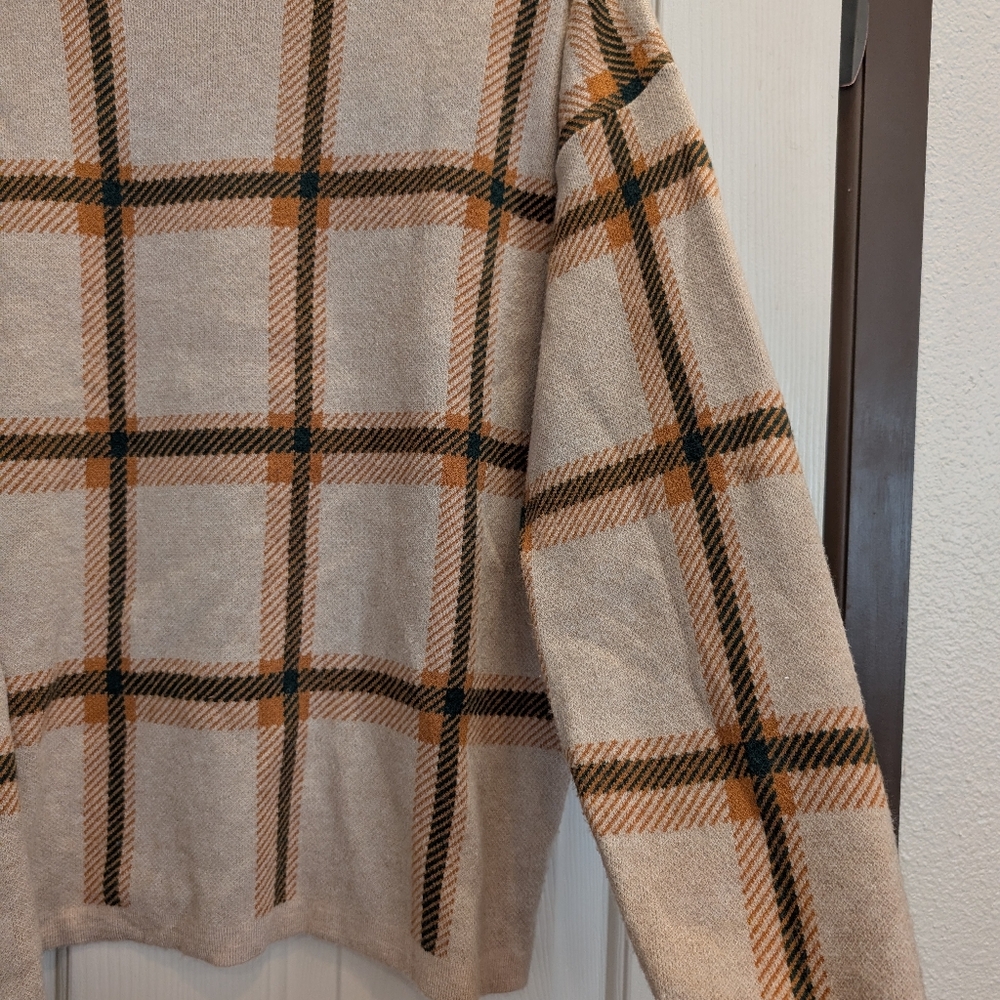 Staccato Knit Sweater Relaxed Neck Pullover Beige Brown - Picture 4 of 7
